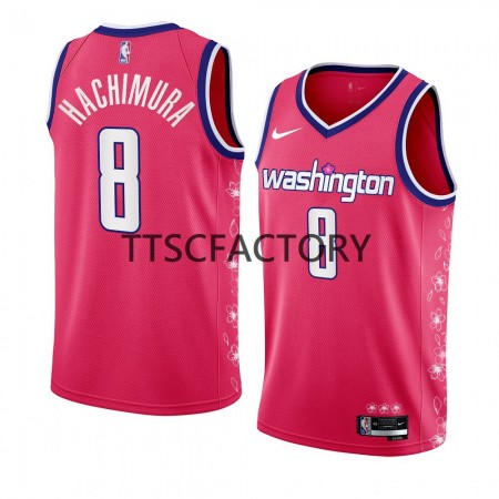 NBA Mænd Trøje Washington Wizards Rui Hachimura 8 Nike 2022-23 City Edition Lyserød Swingman